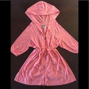 Nike zip up hooded short sleeve activewear jacket